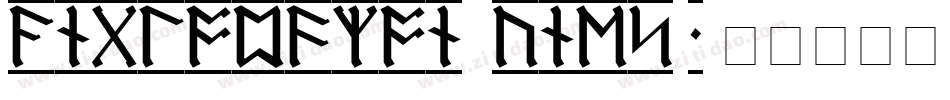 AngloSaxon Runes 1字体转换